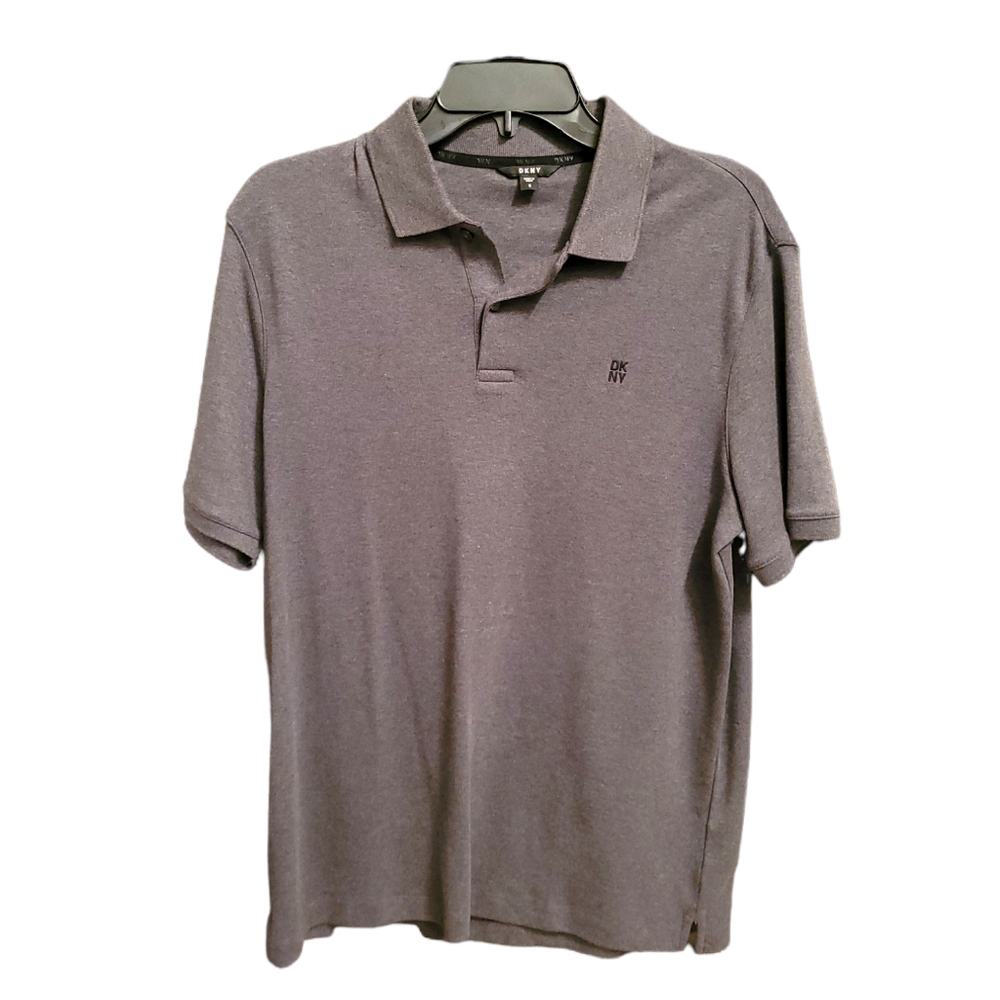 DKNY Men's Gray Polo Shirt